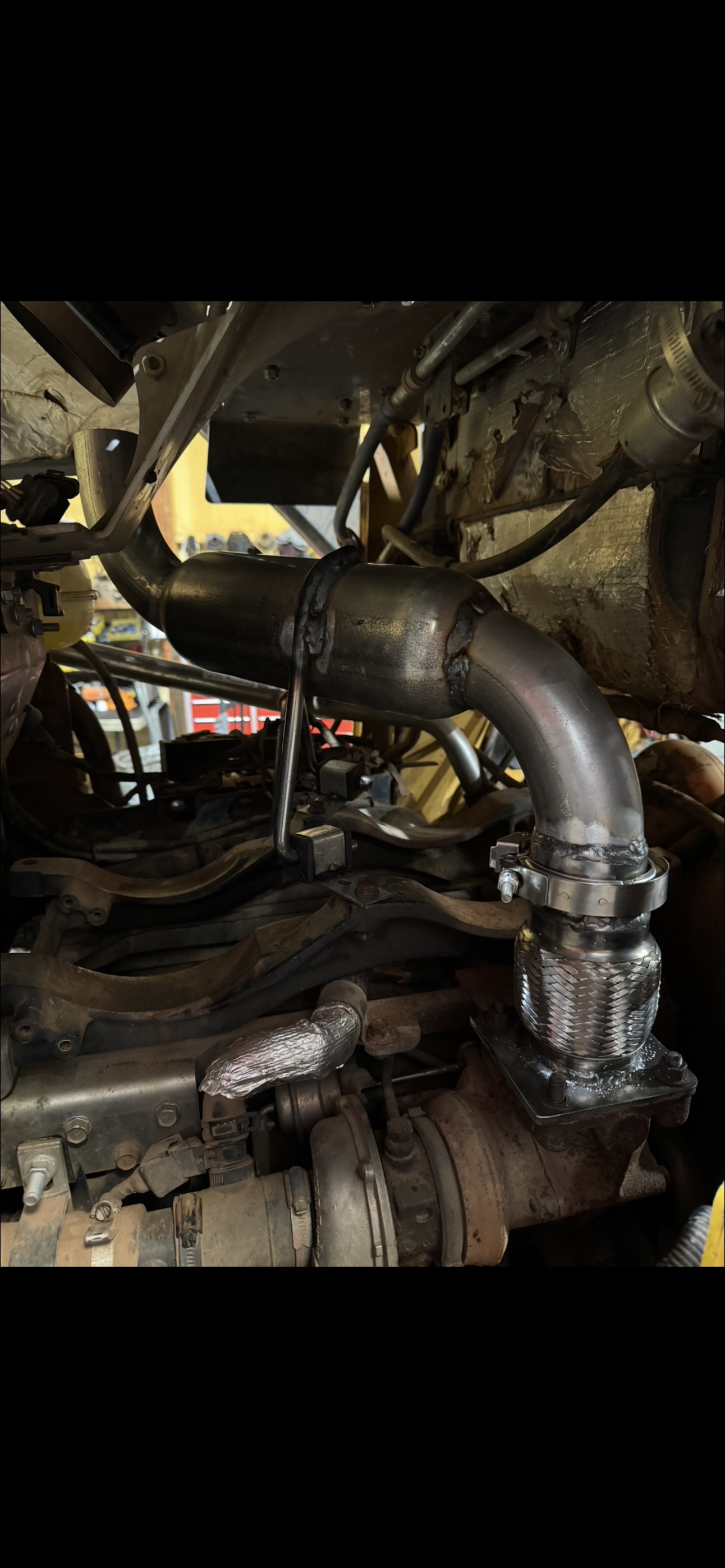 John Deere 333g, 331G, 332G, and 330G DPF replacement pipe